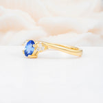 SR08714 Sapphire Ring - White-Gold