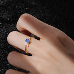 SR08714 Tanzanite Ring - Rose-Gold