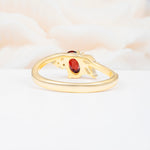 SR08714 Garnet Ring - Additional view