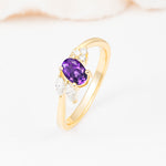 SR08714 Amethyst Ring - Additional view