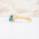 SR08714 Aquamarine Ring - White-Gold