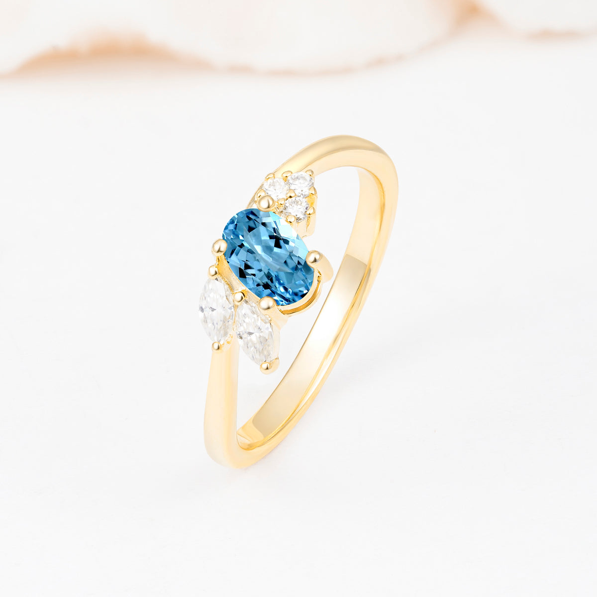 SR08714 Aquamarine Ring - Additional view