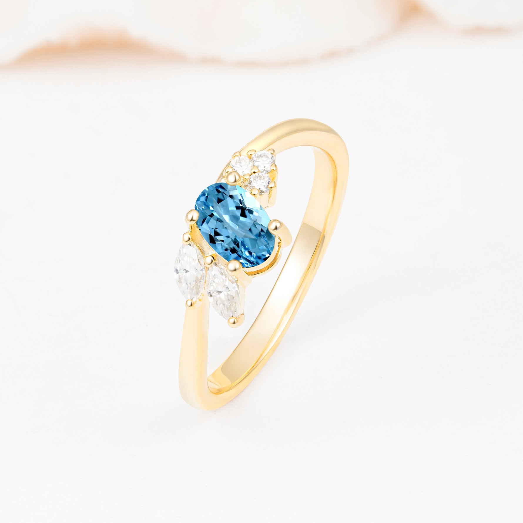 SR08714 Aquamarine Ring - Additional view