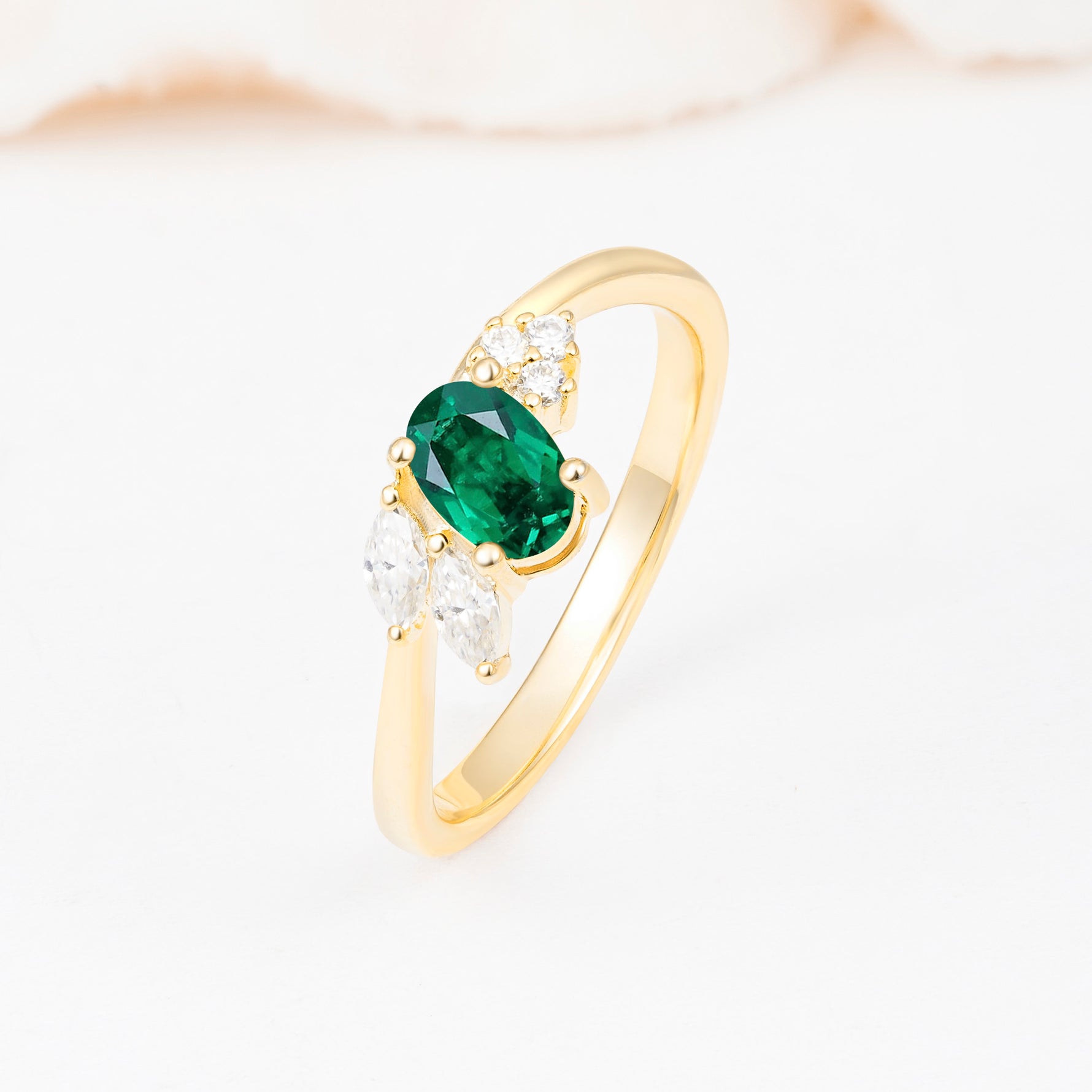 SR08714 Emerald Ring - Additional view