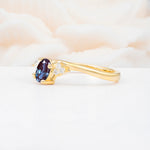 SR08714 Alexandrite Ring - White-Gold