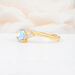 SR08714 Moonstone Ring - White-Gold
