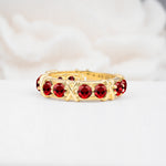 SR08741 Ruby Ring - Yellow-Gold