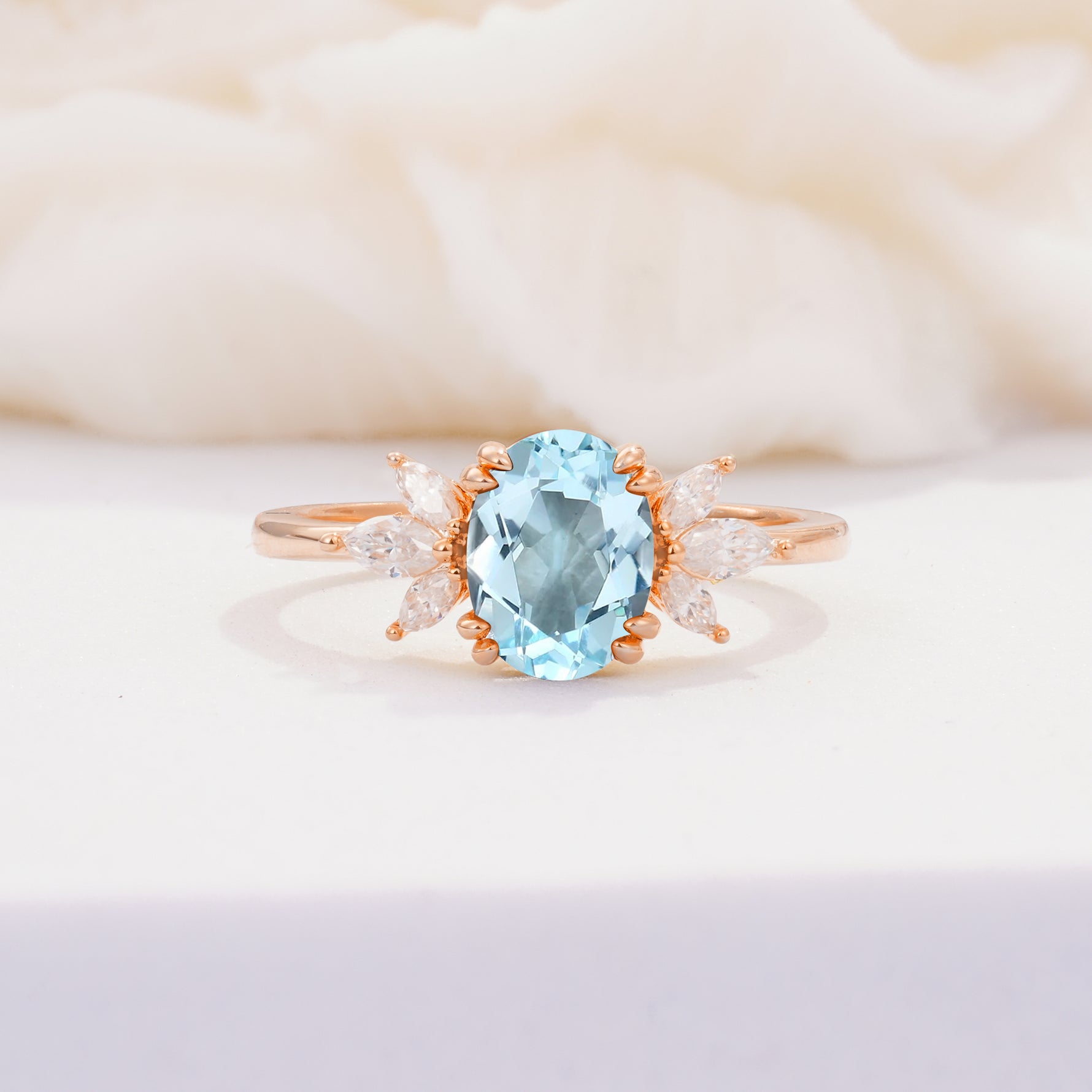 SR08756 Aquamarine Ring - Additional view