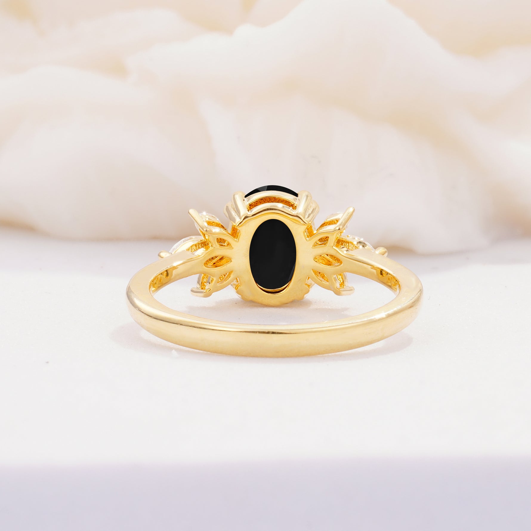 SR08756 Black Onyx Ring - Additional view