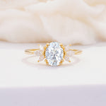 SR08756 Lab Diamond Ring - Yellow-Gold