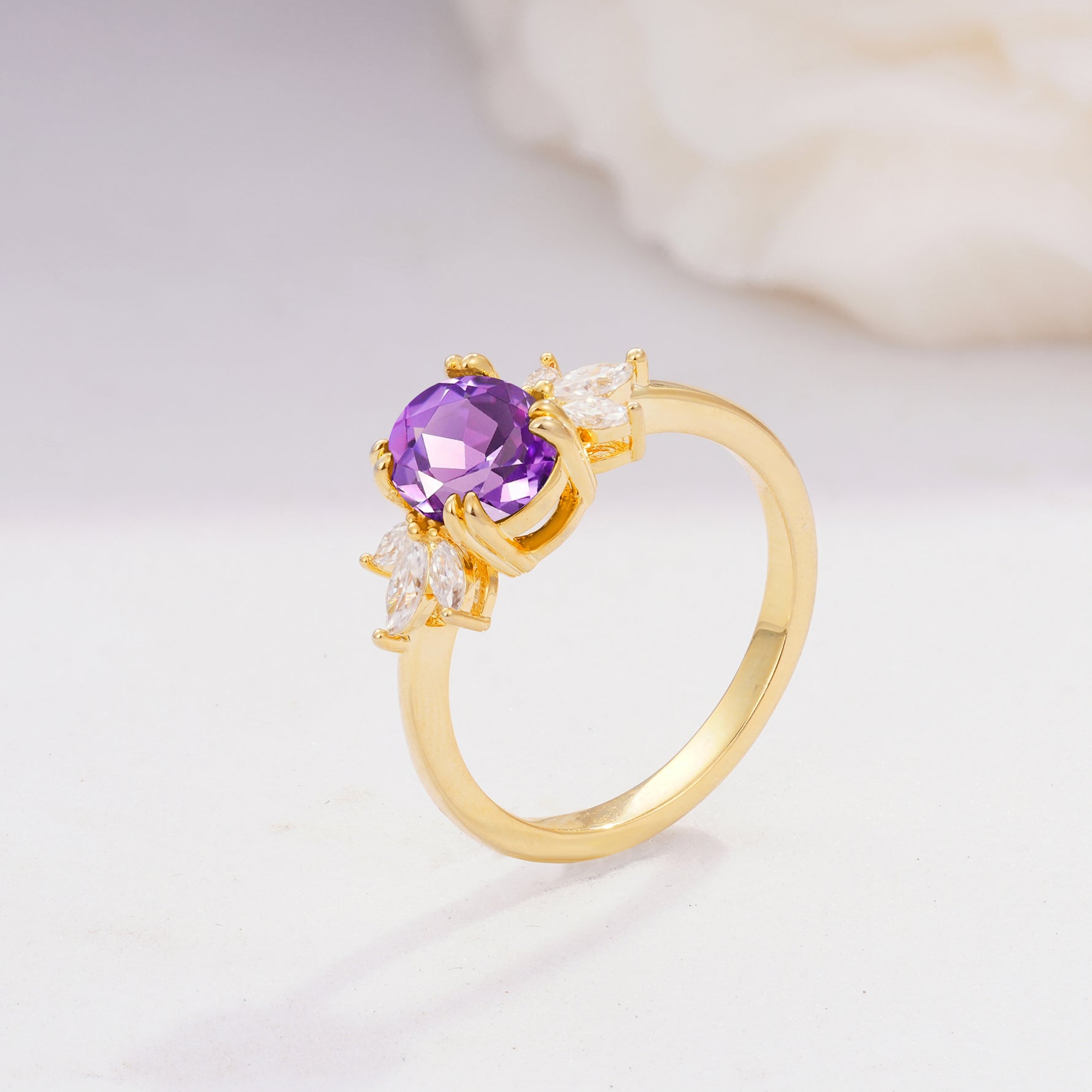 SR08756 Amethyst Ring - Additional view