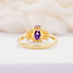 SR08756 Amethyst Ring - Additional view