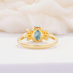 SR08756 Aquamarine Ring - Additional view