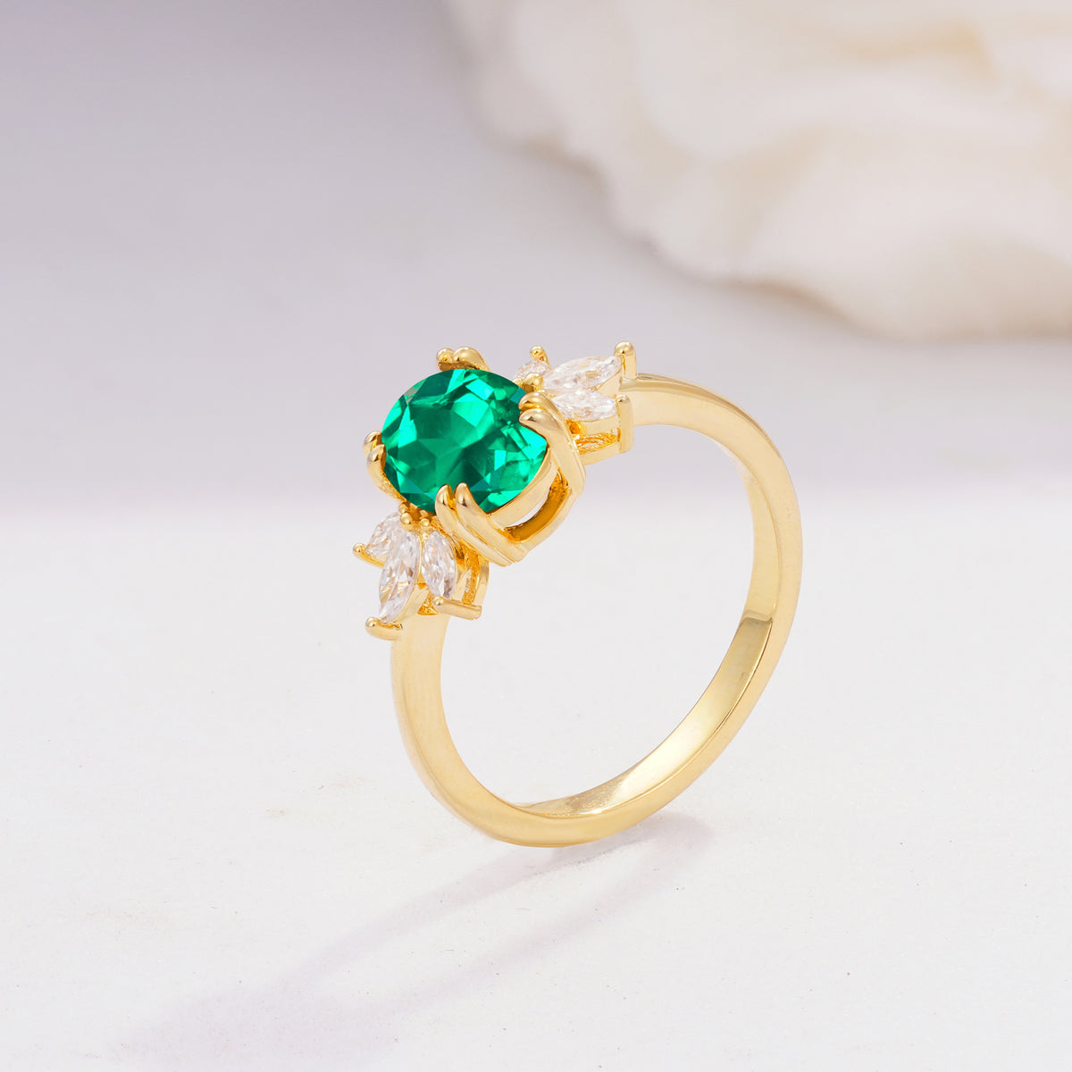 SR08756 Emerald Ring - Additional view