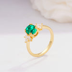 SR08756 Emerald Ring - Additional view