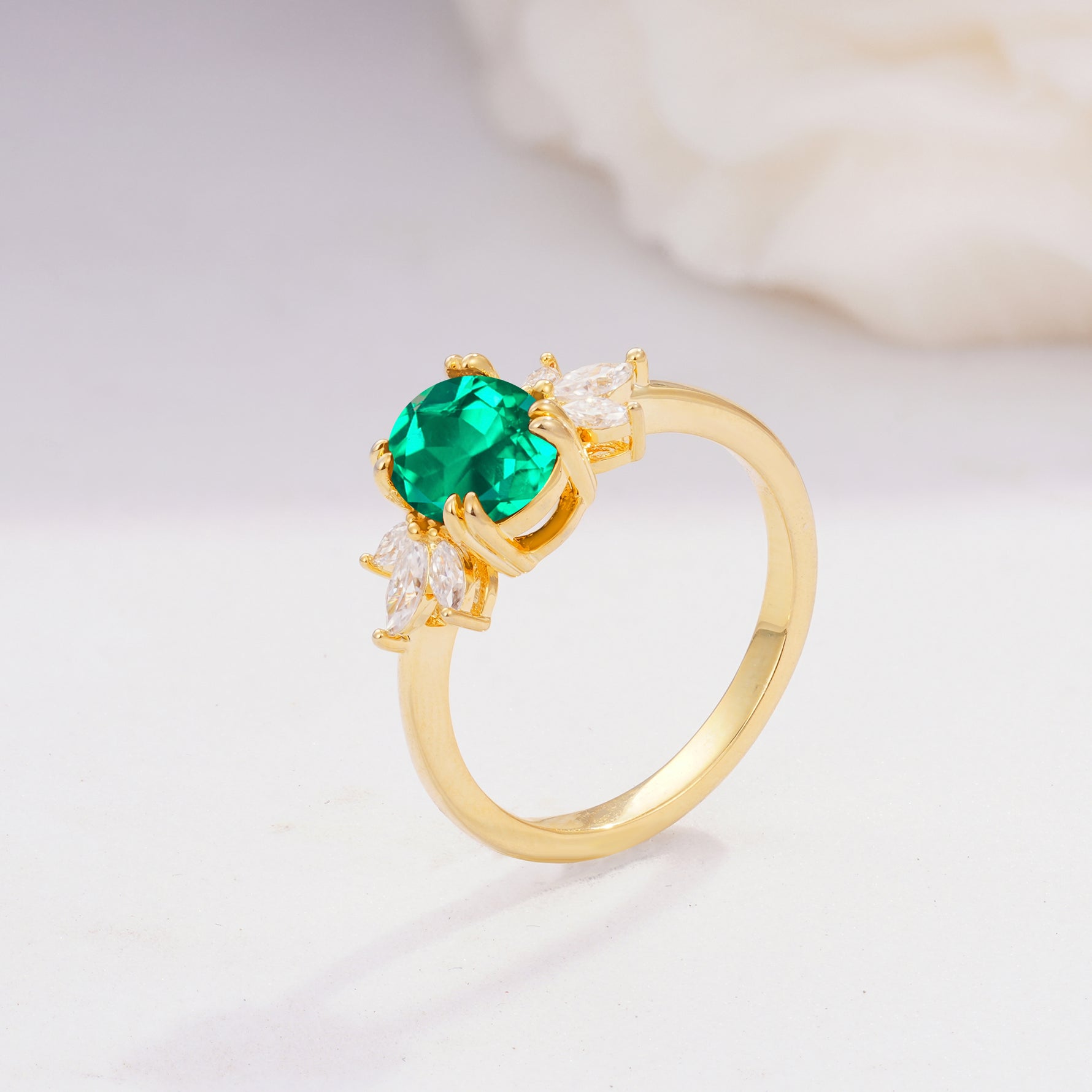 SR08756 Emerald Ring - Additional view