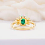 SR08756 Emerald Ring - Additional view
