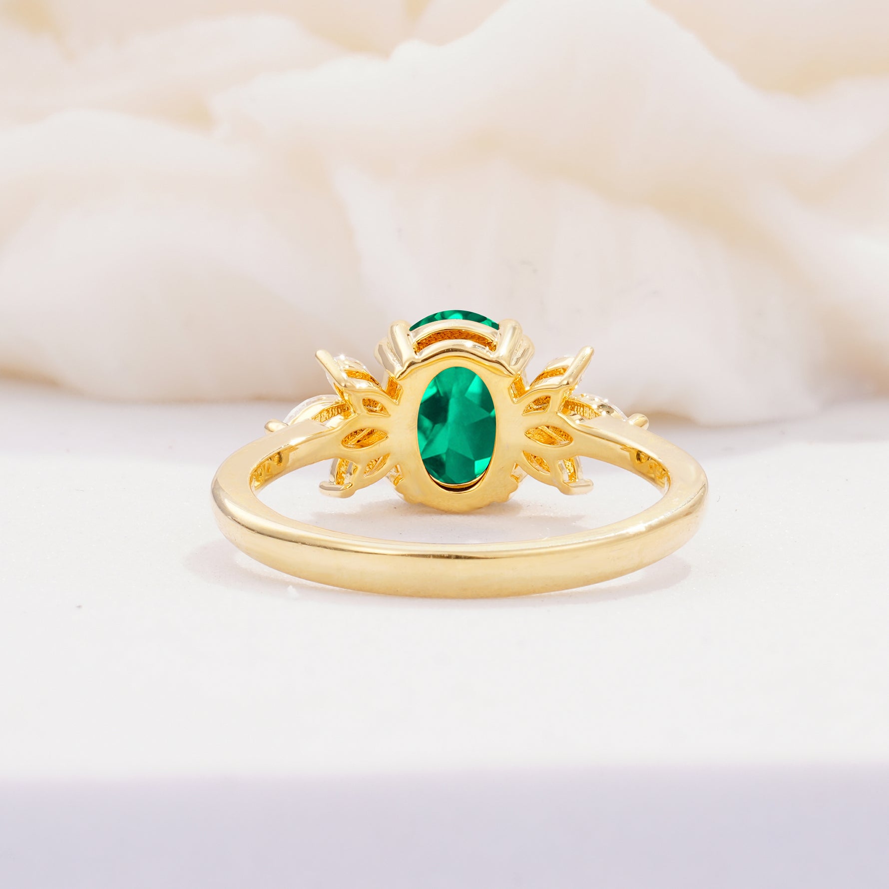SR08756 Emerald Ring - Additional view