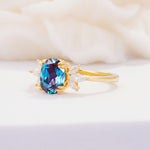 SR08756 Alexandrite Ring - White-Gold