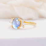 SR08756 Moonstone Ring - White-Gold