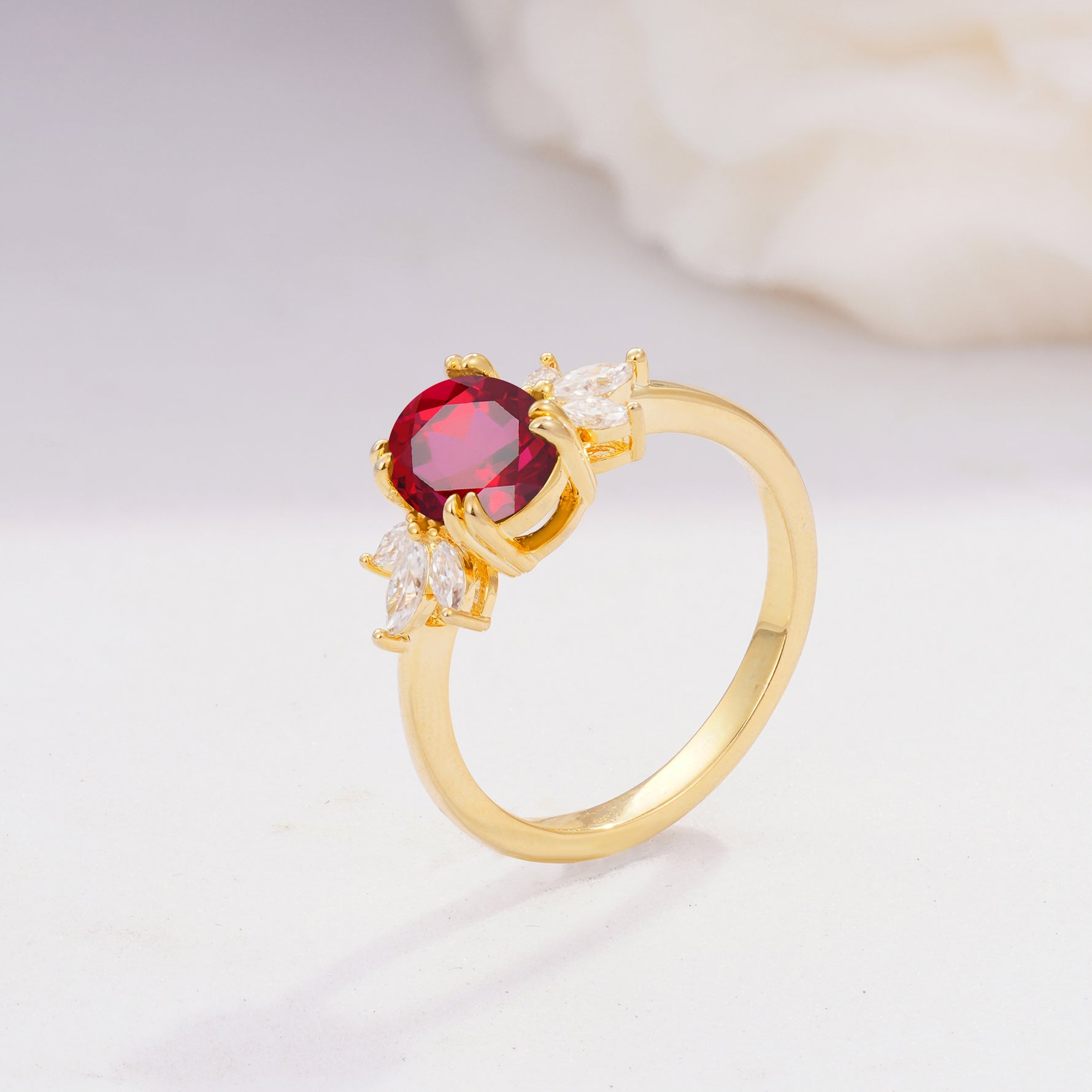 SR08756 Ruby Ring - Additional view