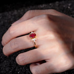 SR08756 Ruby Ring - Rose-Gold
