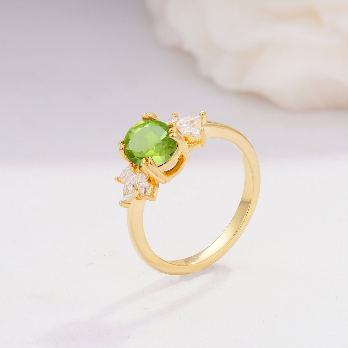 SR08756 Peridot Ring - Additional view