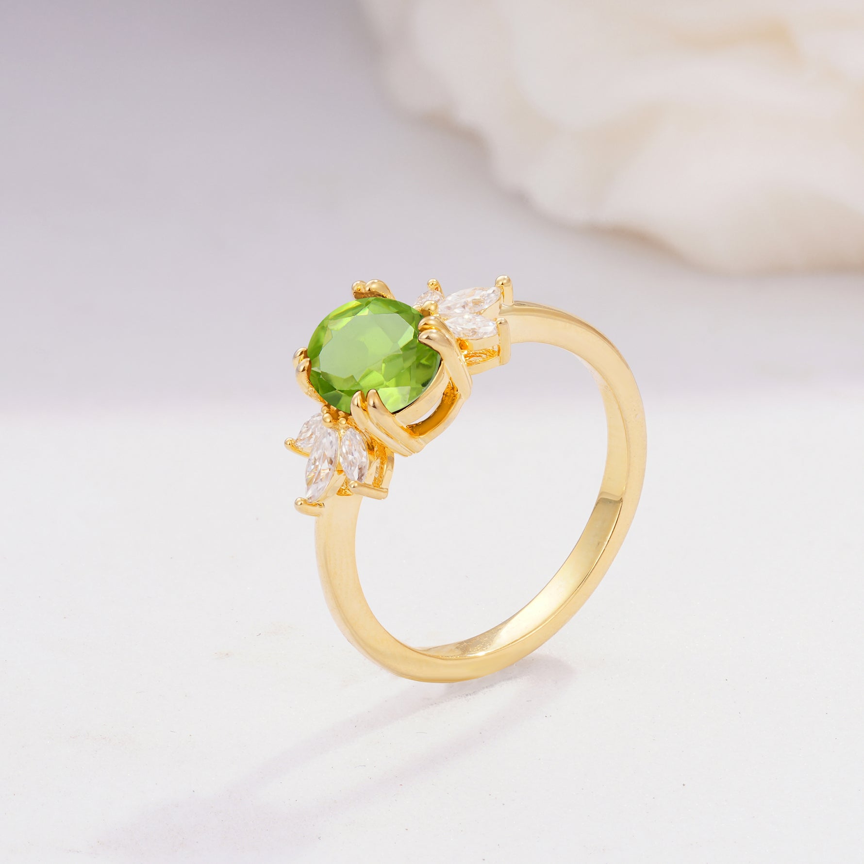 SR08756 Peridot Ring - Additional view