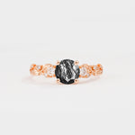 SR08759 Black Rutilated Quartz Ring - Additional view