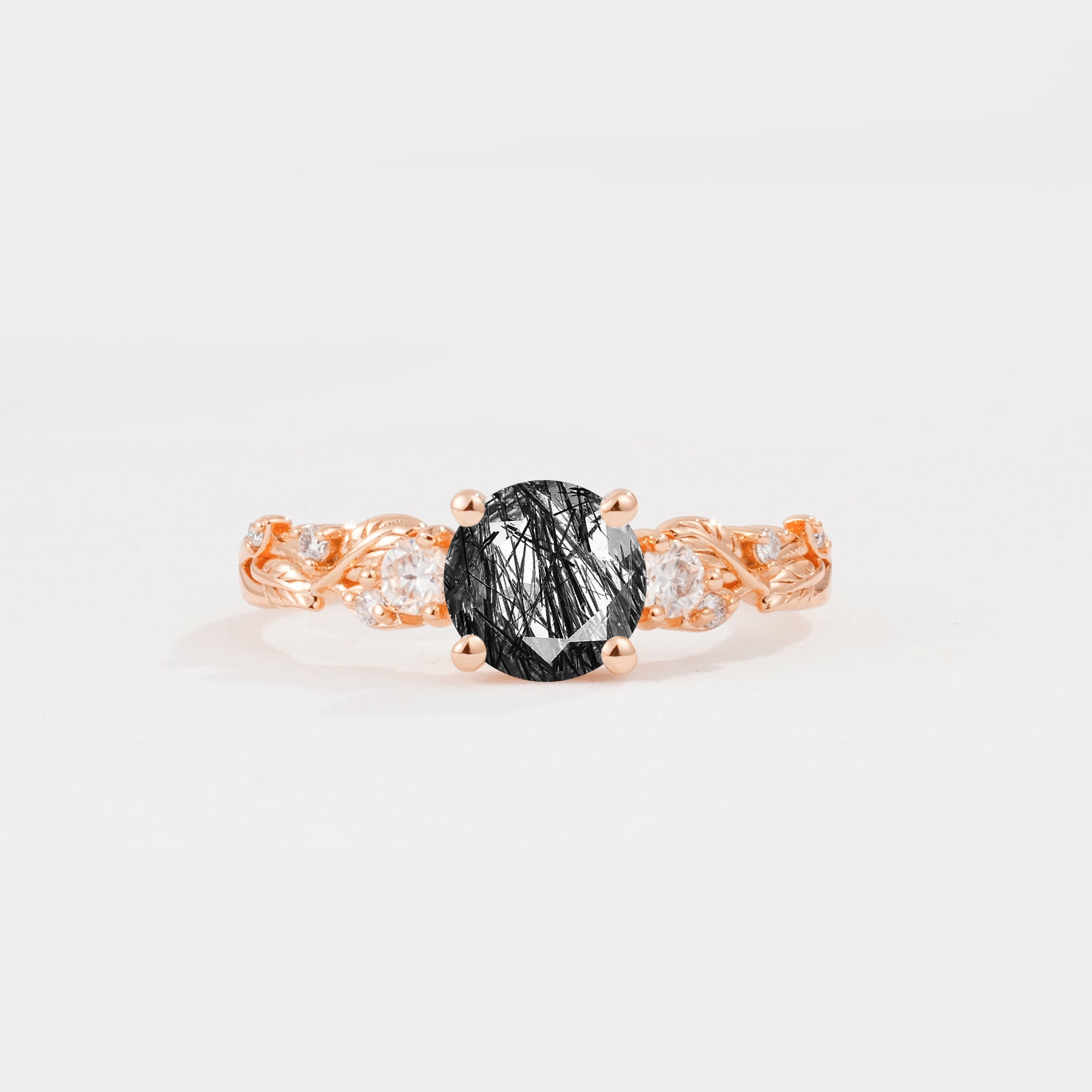 SR08759 Black Rutilated Quartz Ring - Additional view