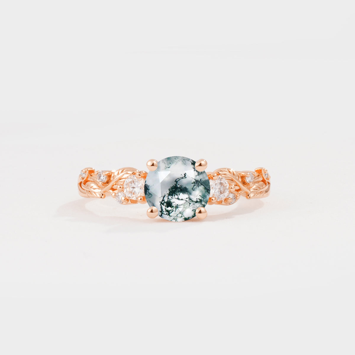 SR08759 Moss Agate Ring - Additional view