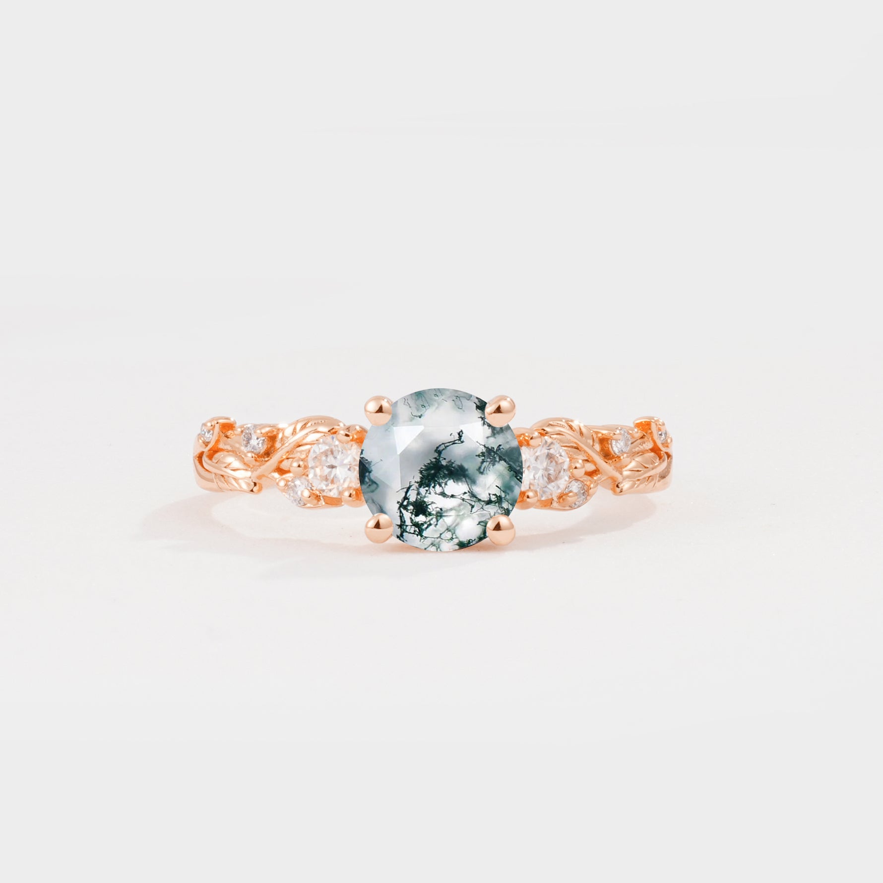 SR08759 Moss Agate Ring - Additional view
