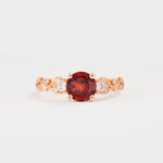 SR08759 Garnet Ring - Additional view