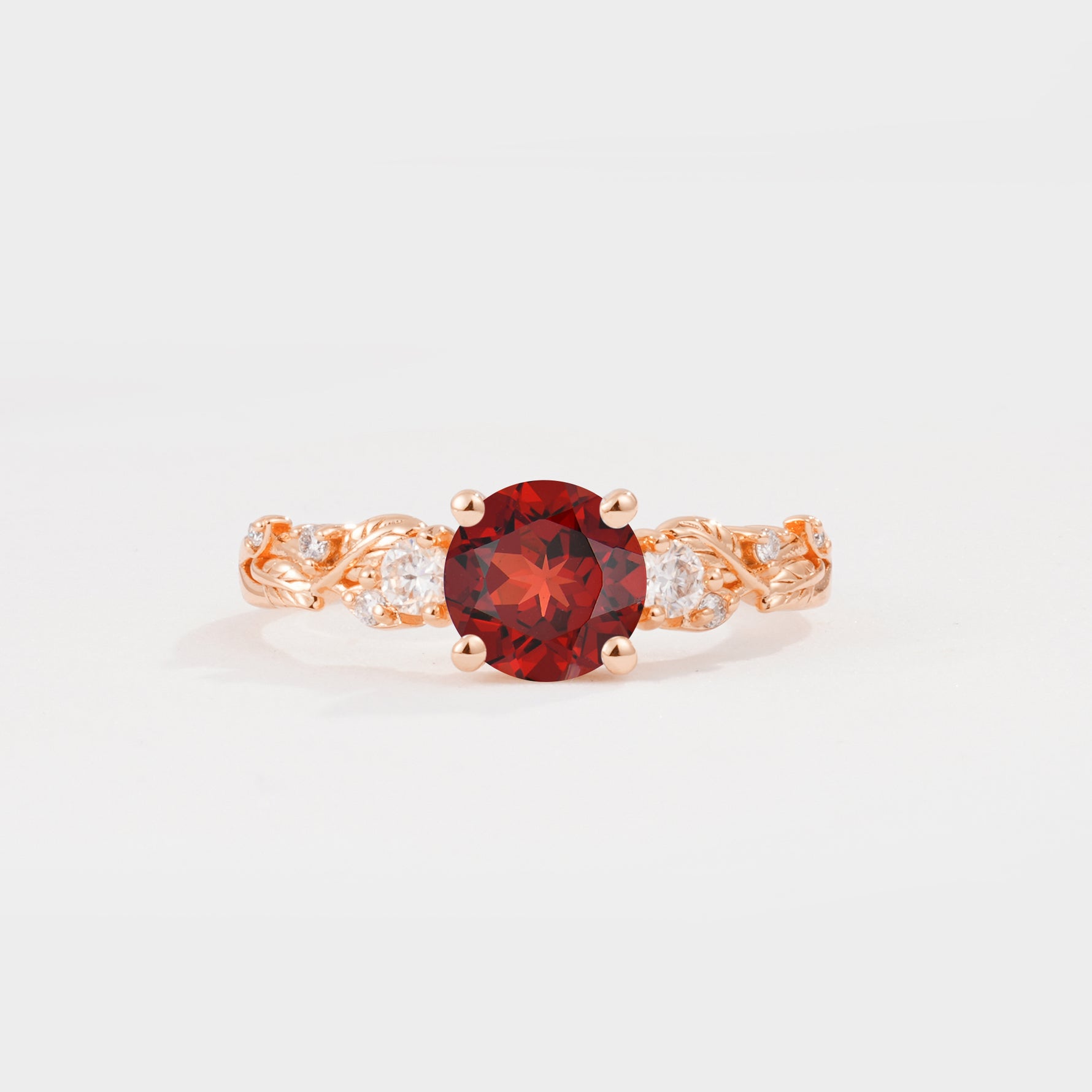 SR08759 Garnet Ring - Additional view
