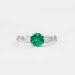 SR08759 Emerald Ring - Additional view