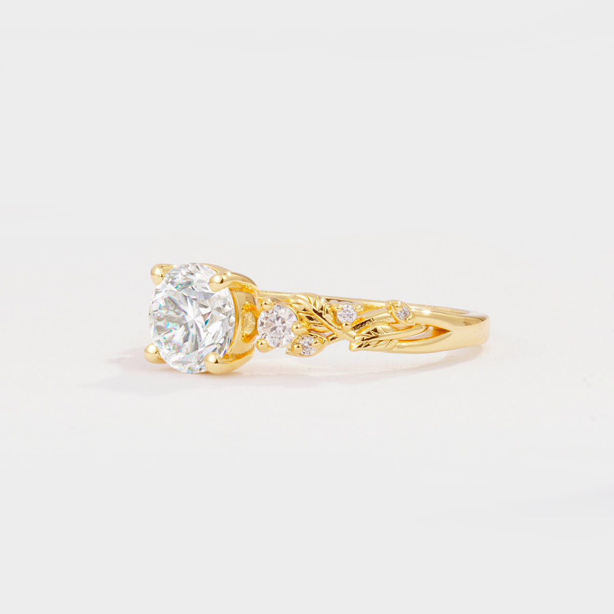 SR08759 Moissanite Ring - White-Gold