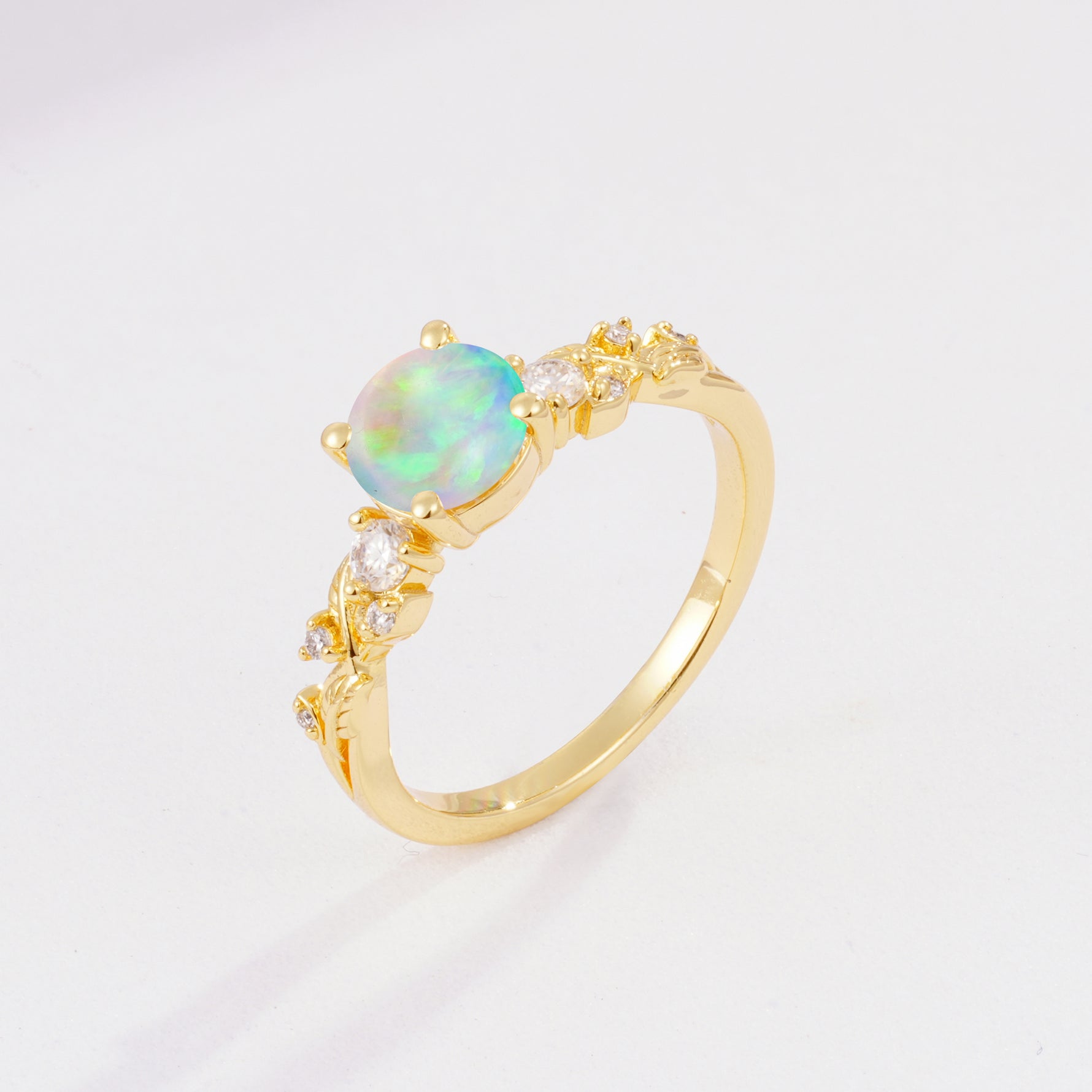 SR08759 Fire Opal Ring - Additional view