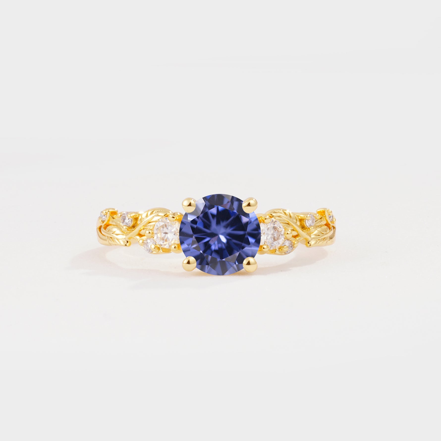 SR08759 Tanzanite Ring - Yellow-Gold