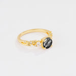 SR08759 Black Rutilated Quartz Ring - Additional view
