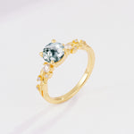 SR08759 Moss Agate Ring - Additional view