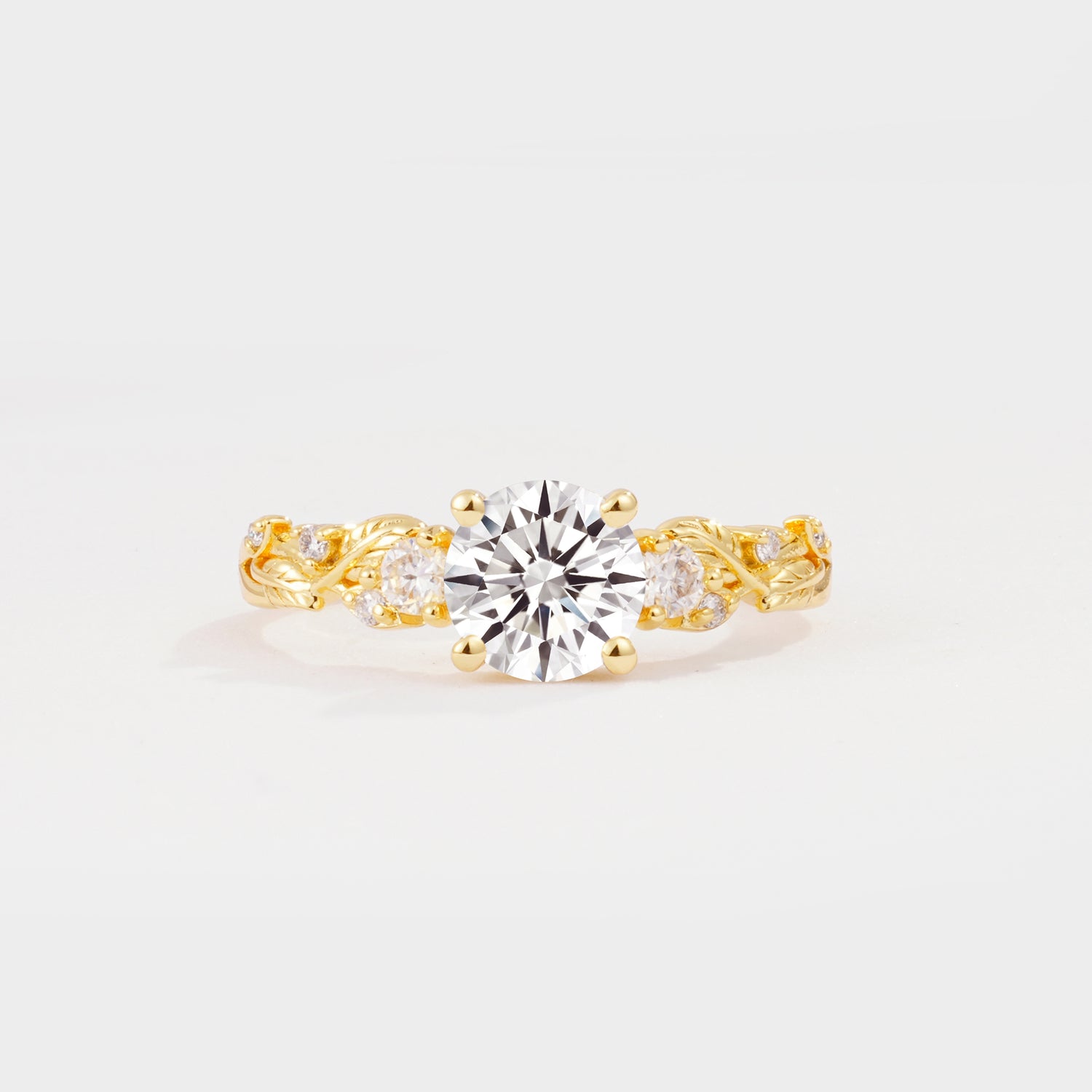 SR08759 Lab Diamond Ring - Yellow-Gold