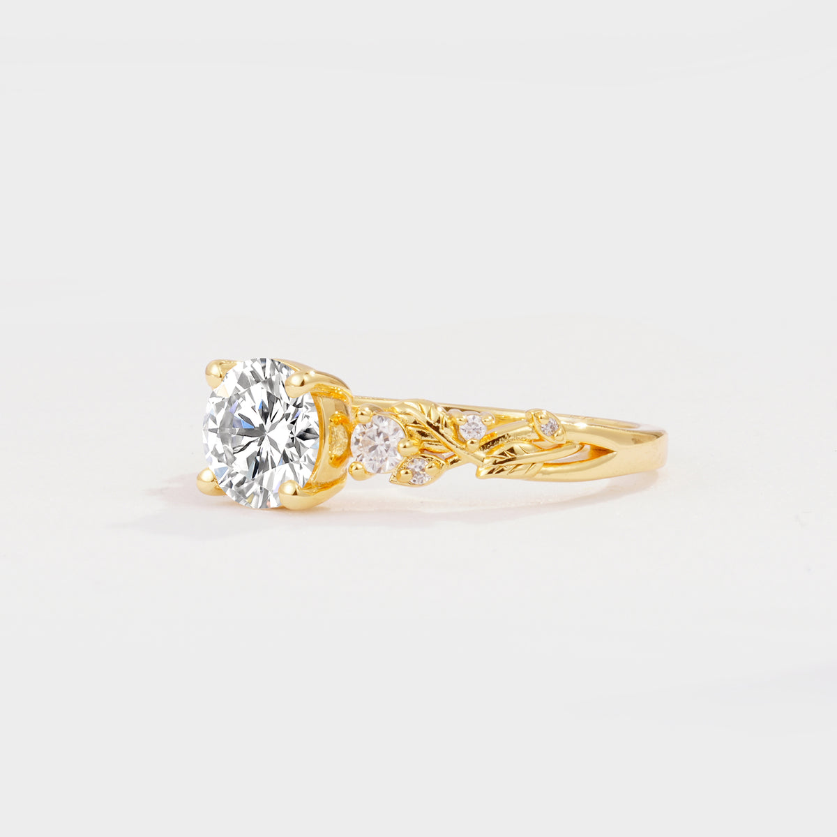 SR08759 Lab Diamond Ring - White-Gold