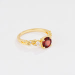 SR08759 Garnet Ring - Additional view
