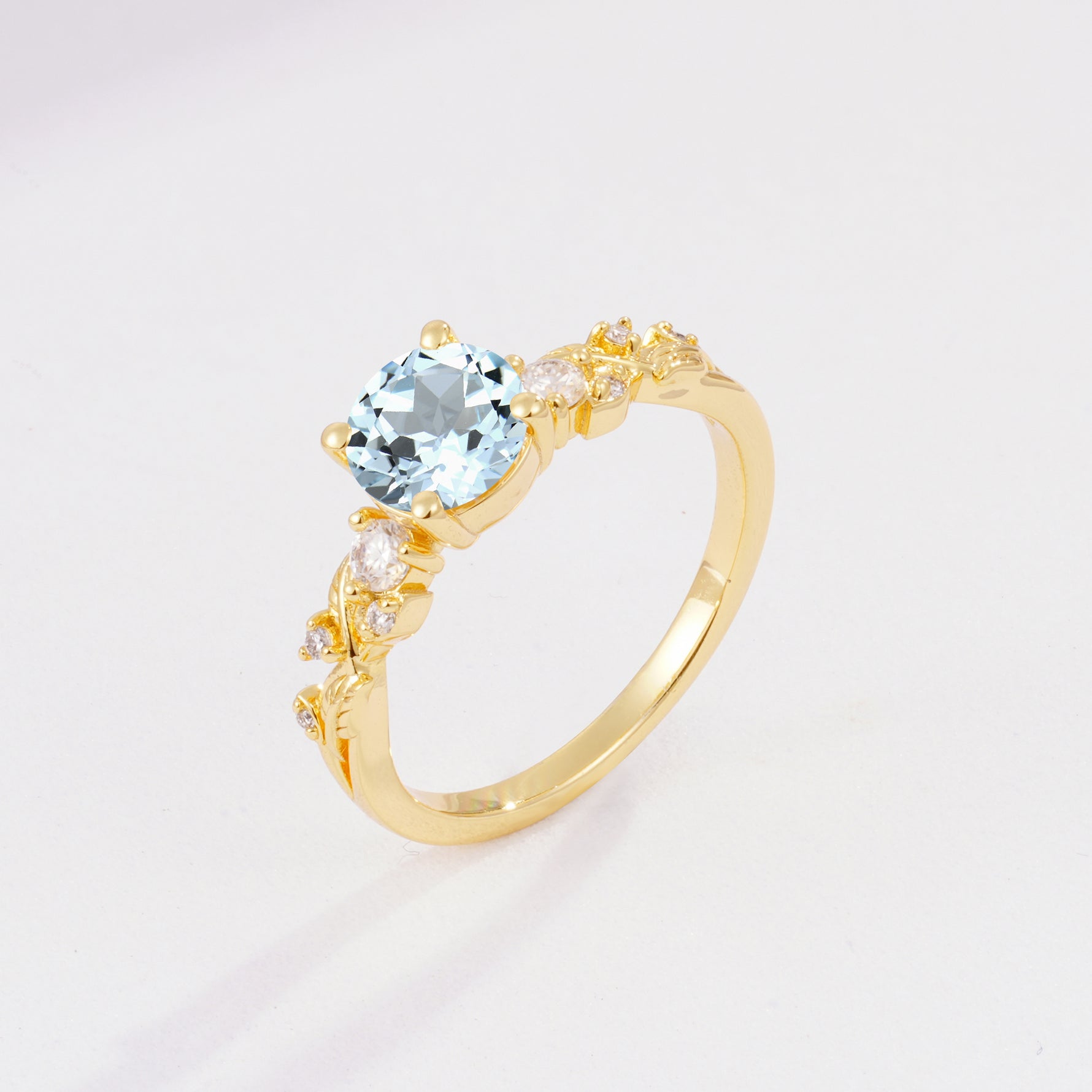 SR08759 Aquamarine Ring - Additional view