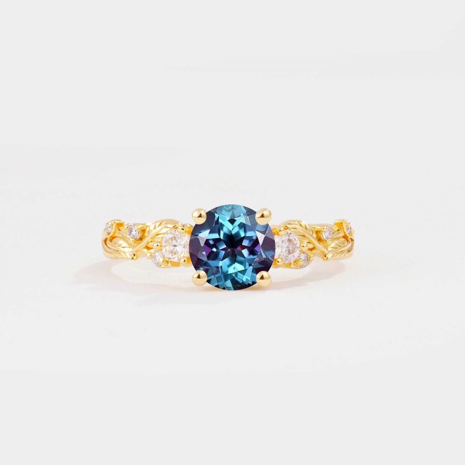 SR08759 Alexandrite Ring - Yellow-Gold