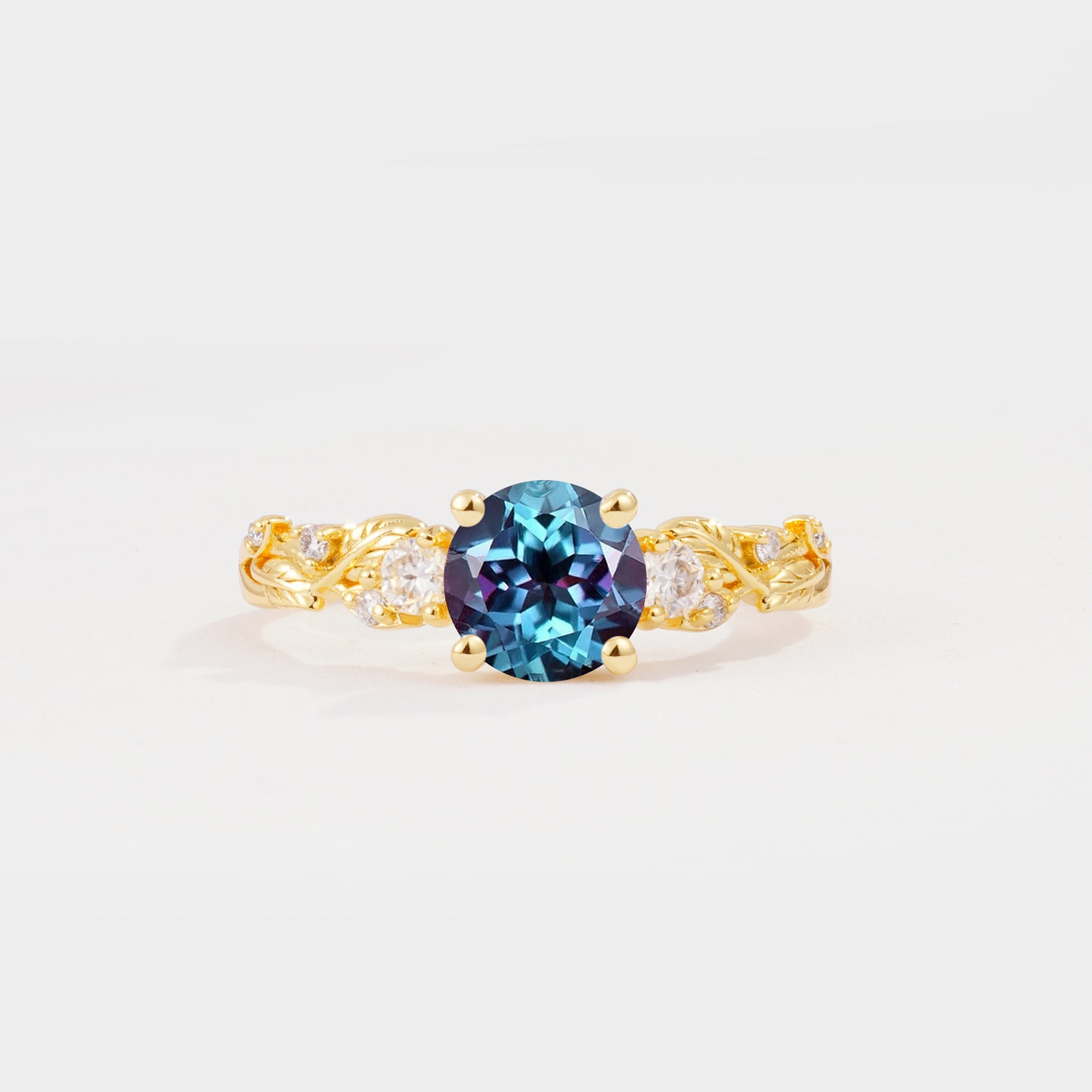 SR08759 Alexandrite Ring - Yellow-Gold