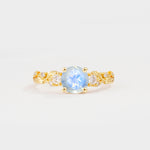 SR08759 Moonstone Ring - Yellow-Gold