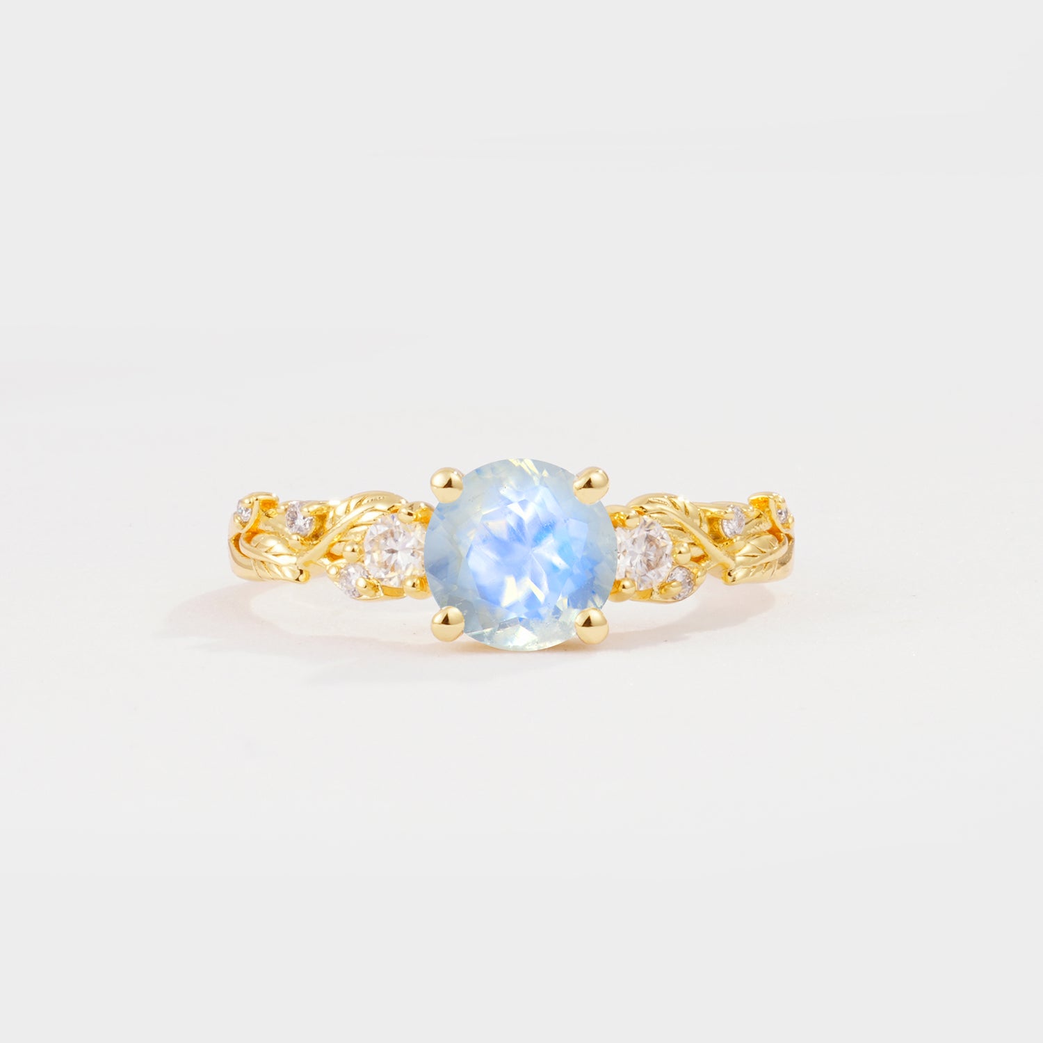 SR08759 Moonstone Ring - Yellow-Gold