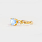 SR08759 Moonstone Ring - White-Gold