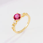 SR08759 Ruby Ring - Additional view